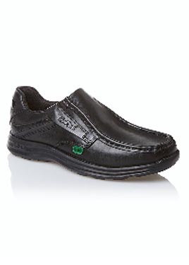KICKERS BOYS SLIP ON LEATHER SHOES