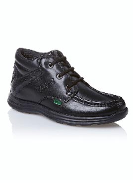 KICKERS BOYS LEATHER LACE UP BOOTS