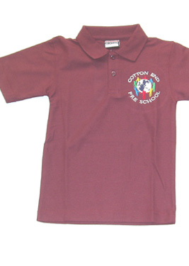 Cotton End Pre-School Polo Shirt (Maroon)