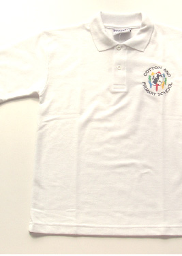 Cotton End Primary Polo Shirt (White)