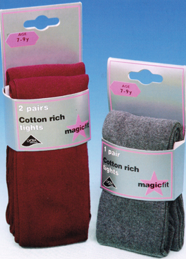 COTTON/LYCRA SOFT TIGHTS (TWIN-PACK)