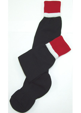 KCA Pro-Weight Sports Socks (Black/Red/White)
