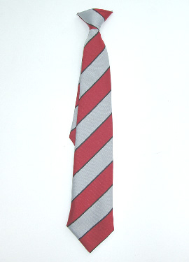 KCA Clip-on Tie (Black/Red/Silver)