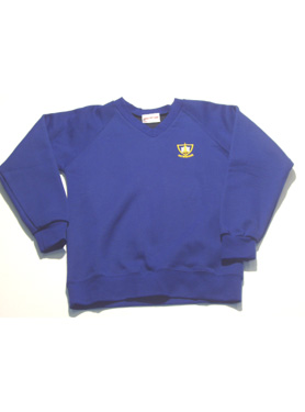 Newnham Middle V-Neck Sweatshirt (Royal)