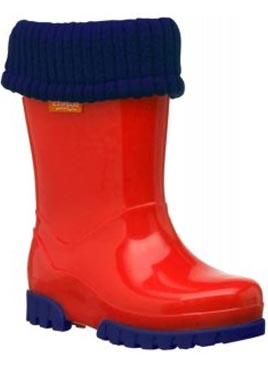 TOUGHEES ROLL TOP WELLIES+REMOVABLE SOCK