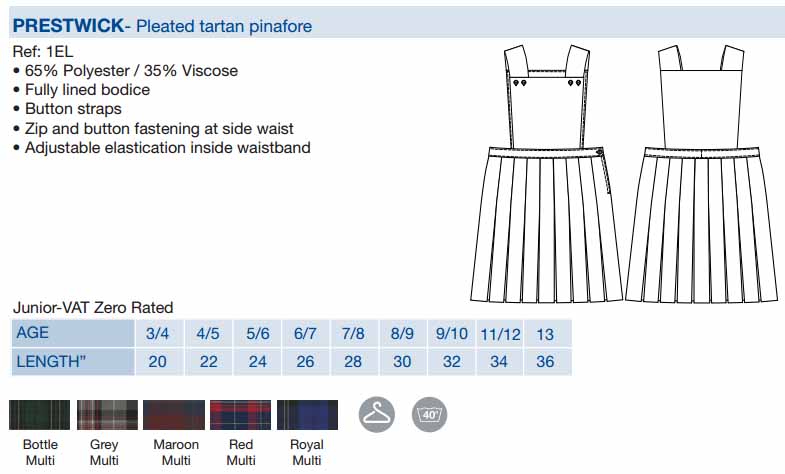 BANNER PRESTWICK TARTAN PINAFORE