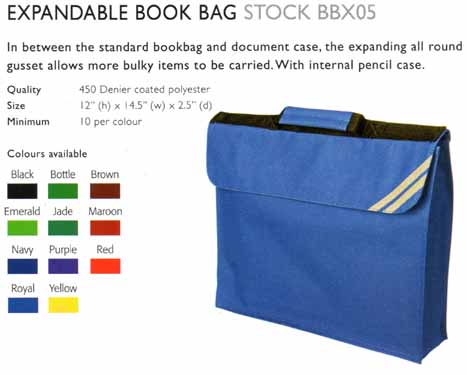 Expandable Book Bag